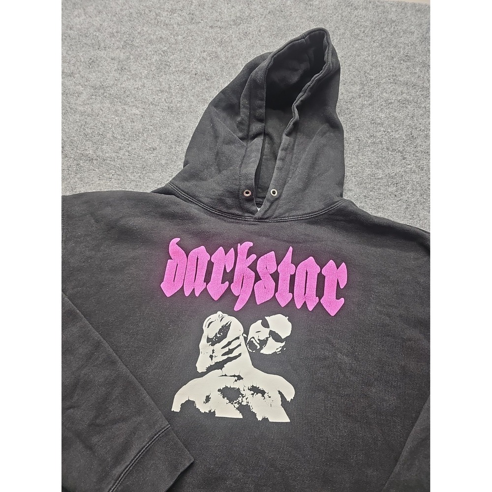 Darkstar Hoodie "Mens XL" Regular Black Cotton Vintage 90s Skateboard Pullover